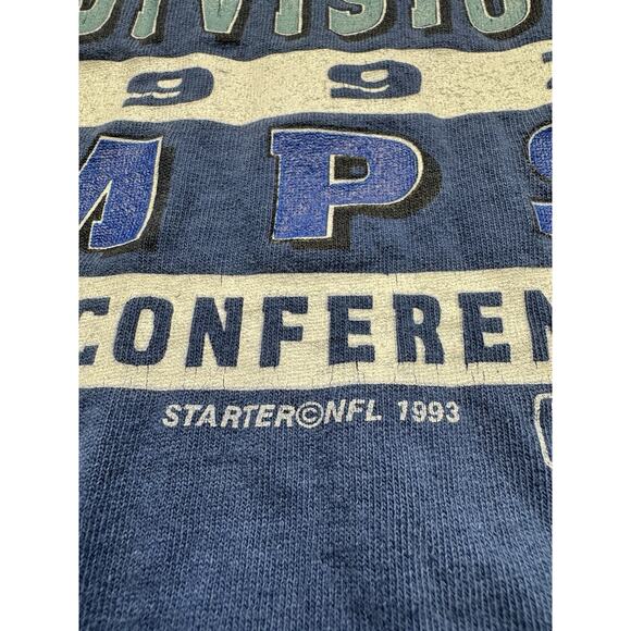Vtg 1992 Dallas Cowboys Starter T-shirt L NFC Eastern Conf Single Stitch Tee USA - Picture 4 of 10